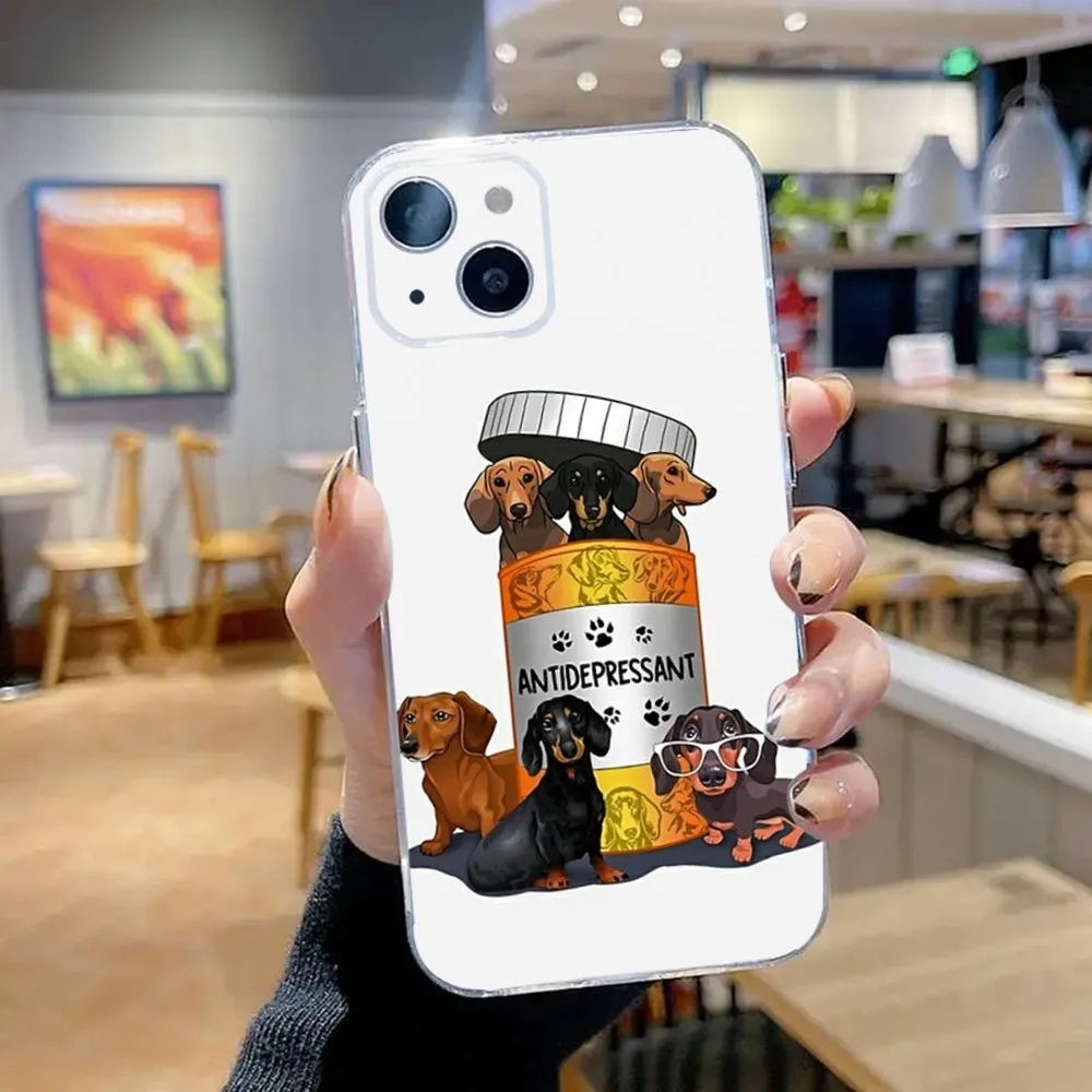 Sausage Dog Dachshund Phone Case For iPhone 15,14,13,12,11 Plus