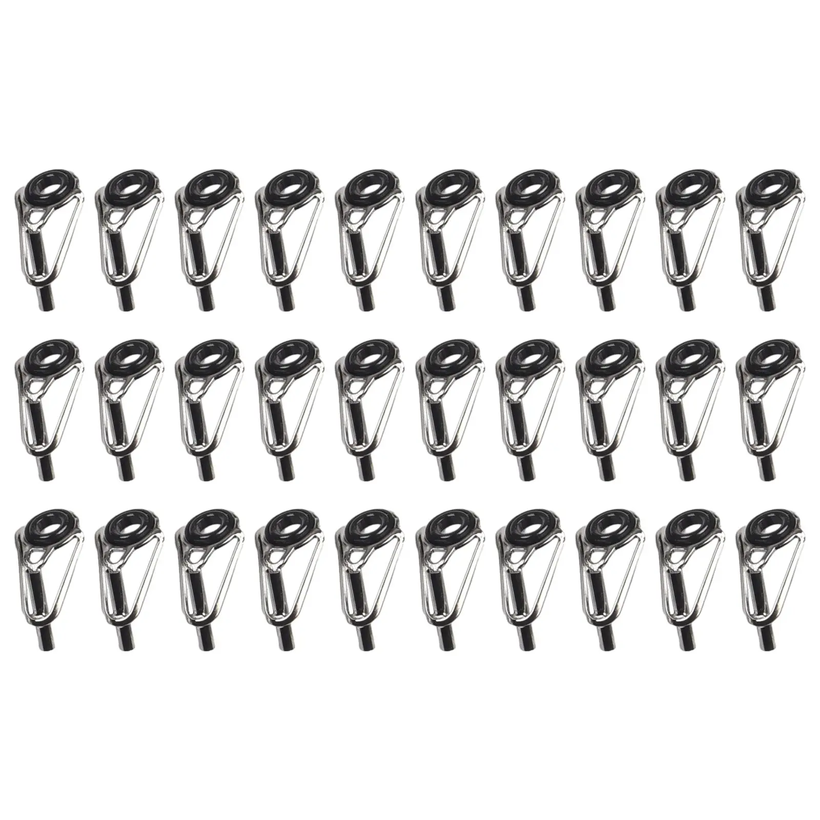 

Part Tool Fishing Rod Guide Rings Iron 30pcs Set 6 Kinds of Diameter Saltwater High Quality Practical Useful Accessories