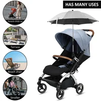 Parasol universel pour landau de bébé, pare-soleil réglable, pare-soleil Uv pour poussette, accessoires, pare-soleil, articles de Parasol portables 5