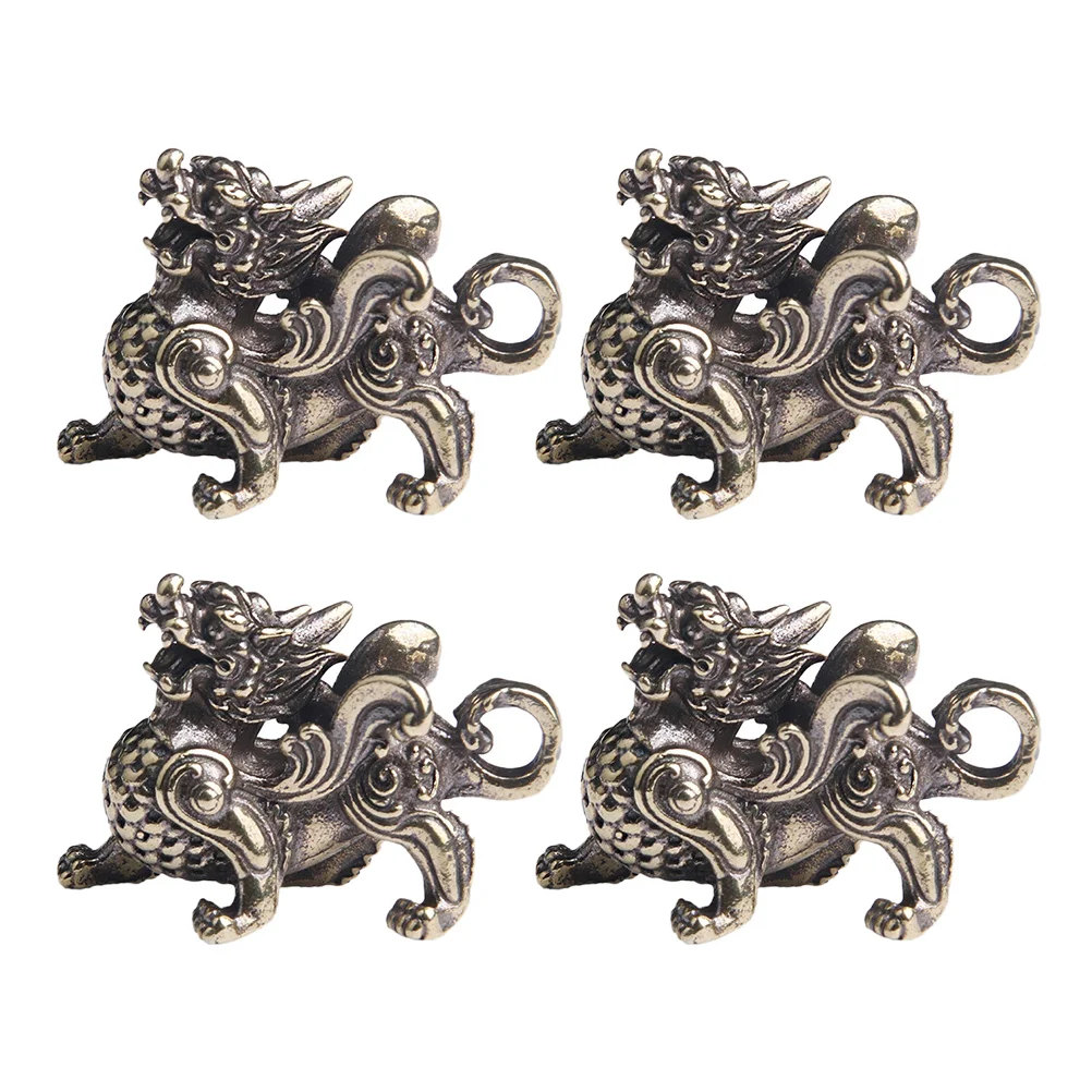 

4pcs Unique Key Pendant Home Decoration Mini Retro Key Ring Car Pendant