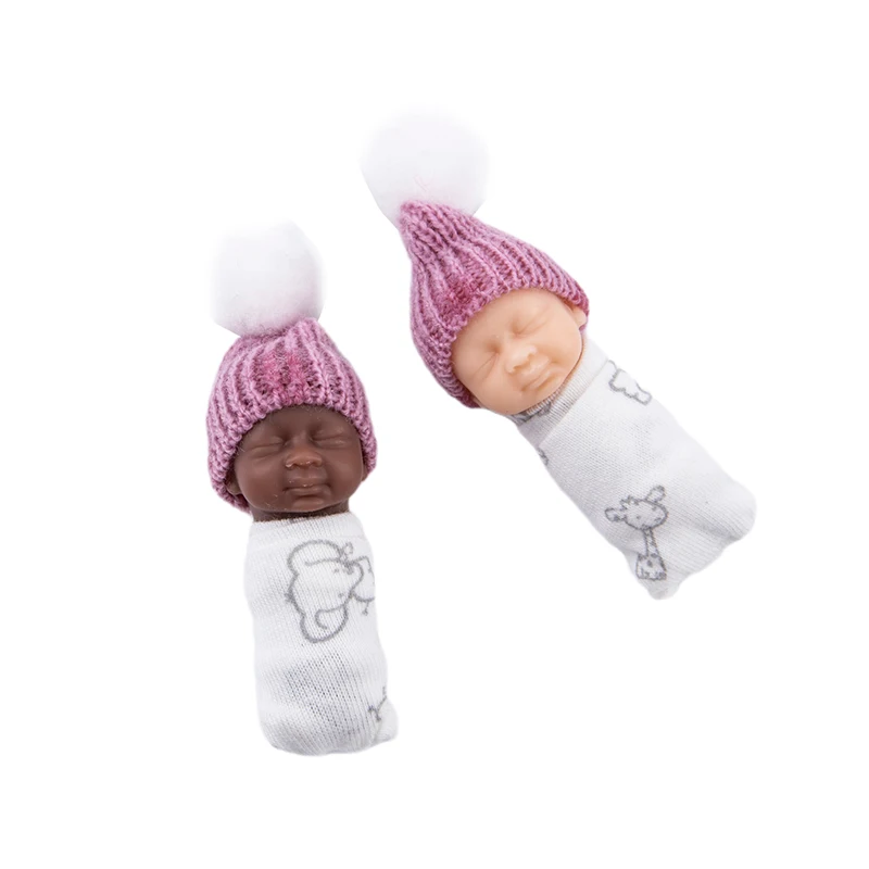 Reborn Dolls Baby Reborn Silicone Reborn Baby Doll 5cm Palm Dolls Pajamas Dress Simulation Baby Reborn Baby Doll Toys - 4