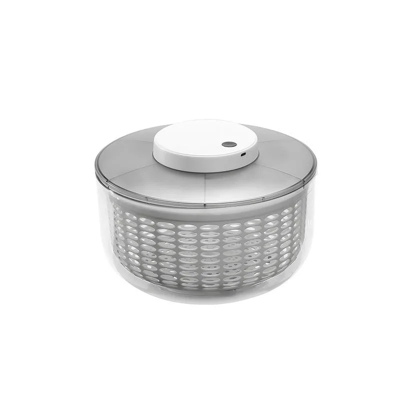 Electric Salad Spinner Vegetable Dehydrator Fruit Dryer Lettuce Drainer Dry and Wet Separation Draining Salad Kitchen Gadgets