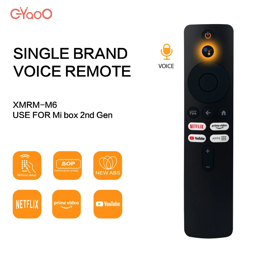 Xmrm-M6 Telecomando Vocale Applicabile A Tv Box S (2Nd Gen) 4K Ultra Hd Streaming Media Player Per Xiaomi Mi 2Nd Gen Box