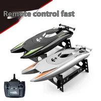 Double Motor Waterproof High-Speed Competitive Speedboat Electric Remote Control Boat Model Kids Boys Summer Outdoors Toy Gift 1