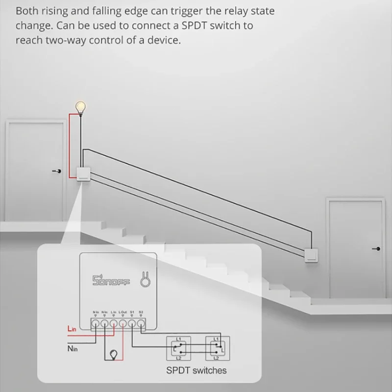 SONOFF Mini-r2 Smart Switch Diy Wifi Smart Switch Module Timer Home Work With Smartthings EWelink Alexa Google Home Alice Smart Switch