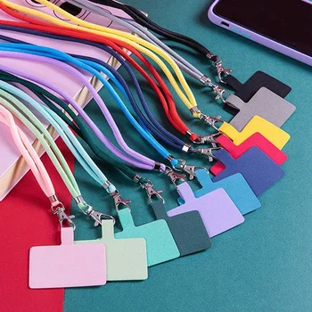 Adjustable Detachable Neck Cord Lanyard Strap, Phone Lanyard Carabiner Compatible Pendant with Card for Mobile Key 1