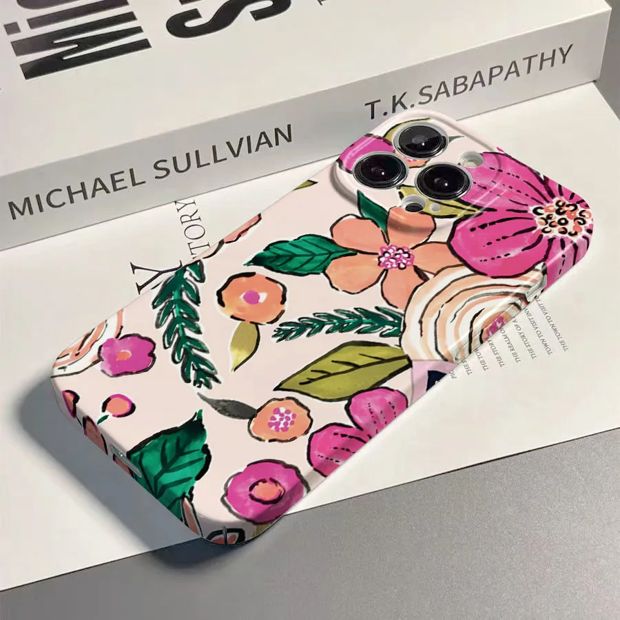 Beautiful Floral Hard PC Phone Case Cover
