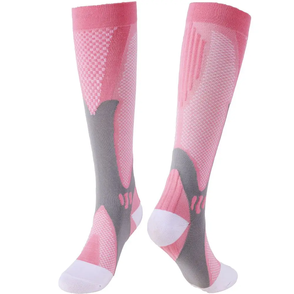 Unisex Compression Socks for Sports and Pain Relief - Black, 20-30 mmHg