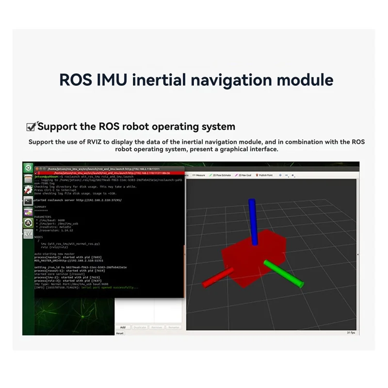 Yahboom 10 Assi IMU Modulo di Navigazione Inerziale ROS Robot MEMS USB Magnetometro AHRS Giroscopio Sensore di Attitudine Per Robot Auto RC - immagine 3