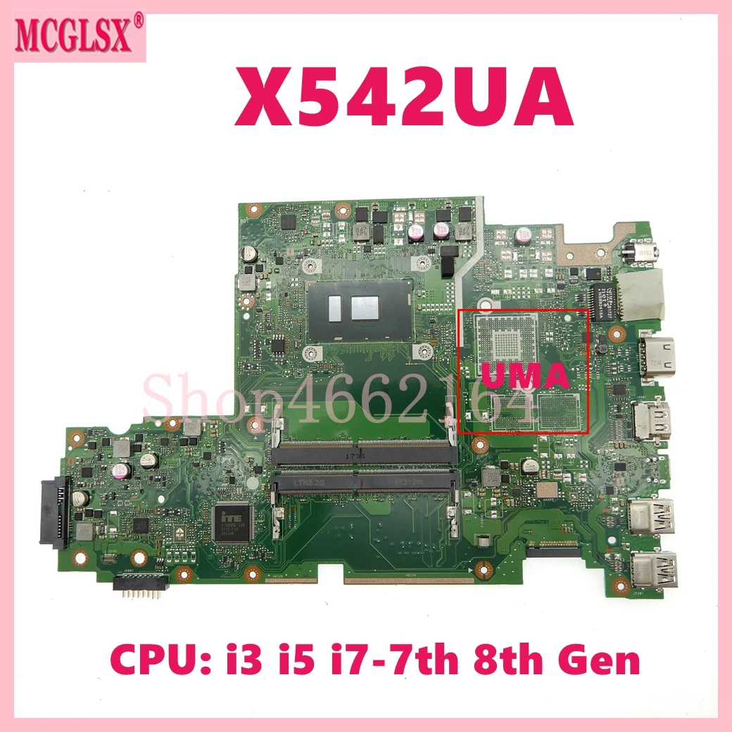 Placa-mãe para Asus Mainboard para Asus A580u X542ua X542uar X542uq Uqr X542upr Fl8000u X542uf X542urv X542upr - Imagem 3