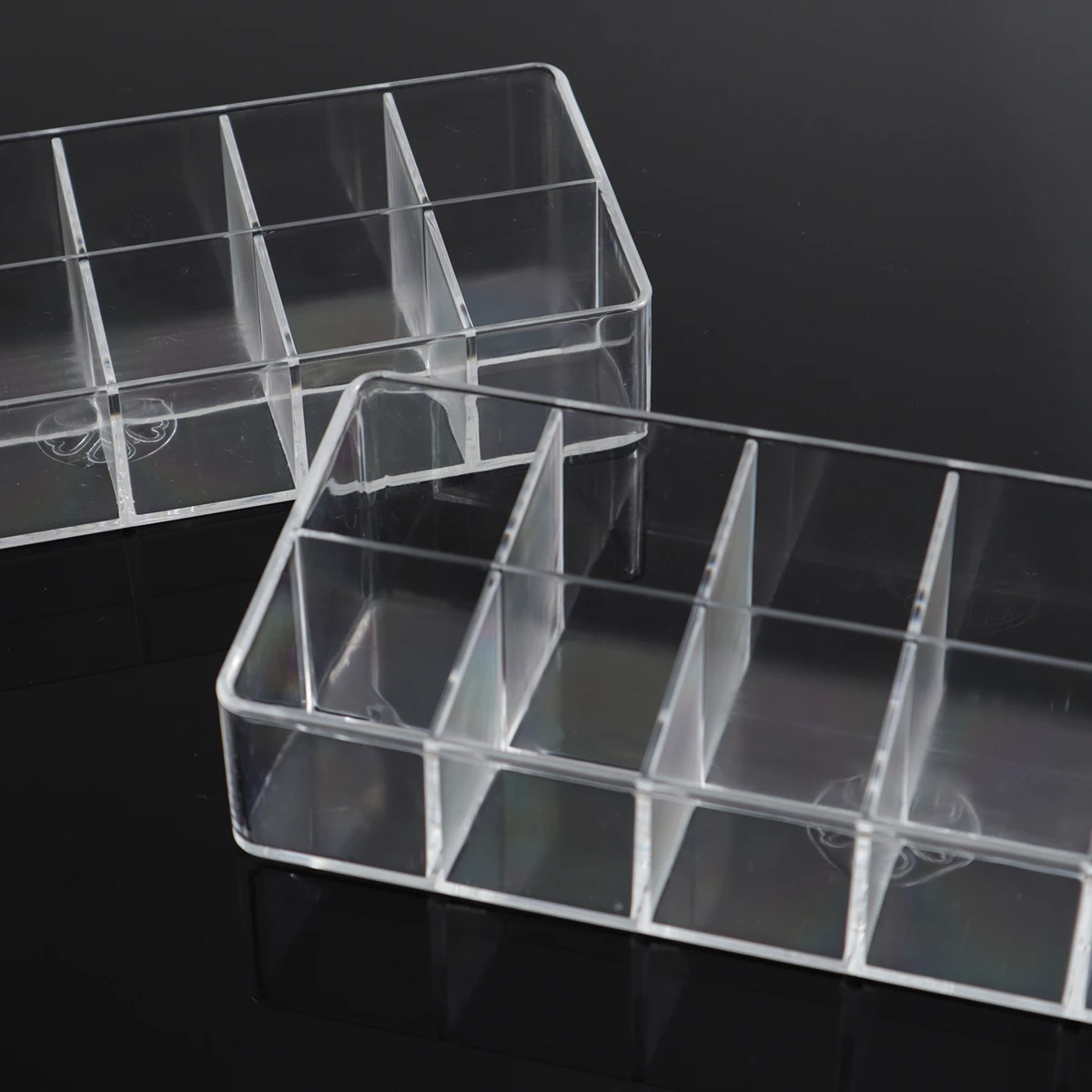 Clear 12 Grid Lipstick Stand Case Makeup Organizer Storage Box Lipstick Display Stand Holder Cosmetic Jewelry Organizer Box 4