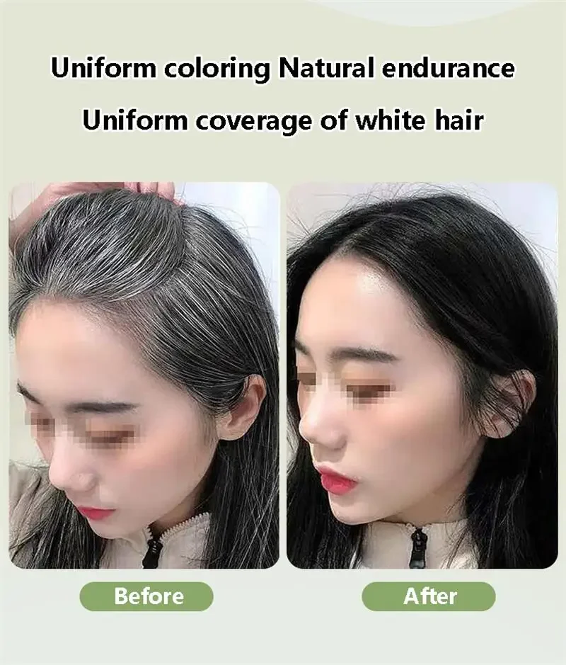 Pure Natural Herbal Hair Dye Shampoo 5 Minutes Change Hairs Color Non-irritating Repair Gray White Fashion Hair Care Women Men