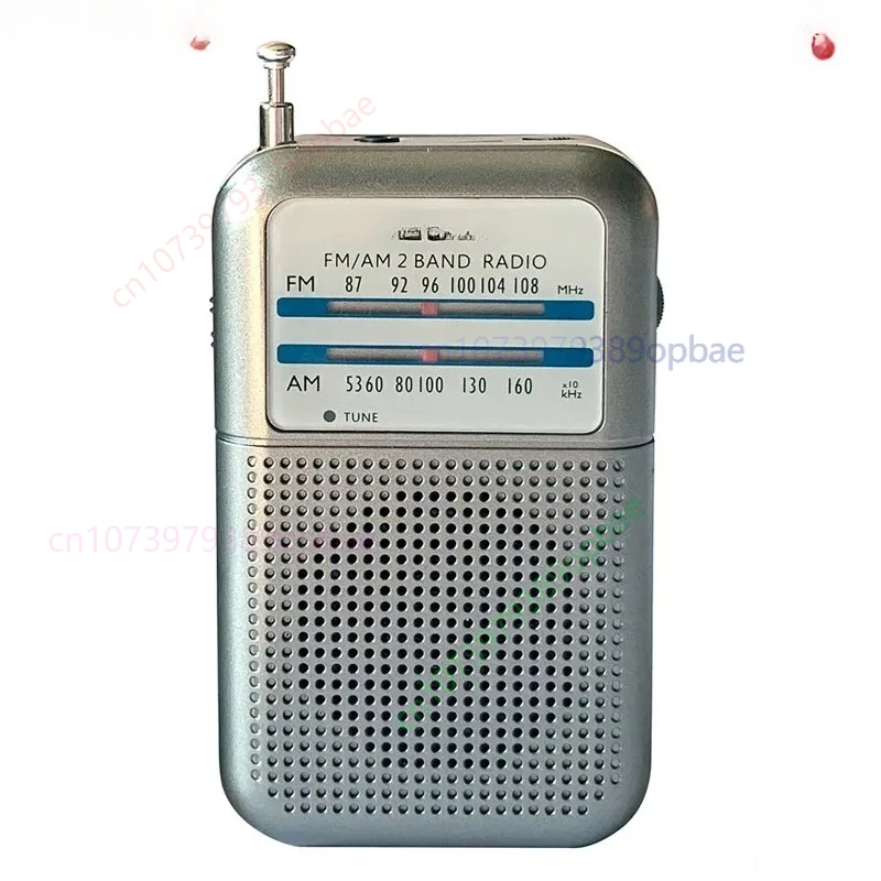 Degen DE333 라디오 AM/FM 수신기 휴대용 미니 핸들 휴대용 포켓 사이즈 2밴드 FM 라디오 레코더 고감도 라디오