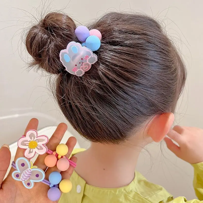 

Kids Flower Cartoon Elastic Hair Bands Rubber Bands 2023 Korea Student Hair Bands For Girls Ponytail Holder Hair Ropes Wholesale