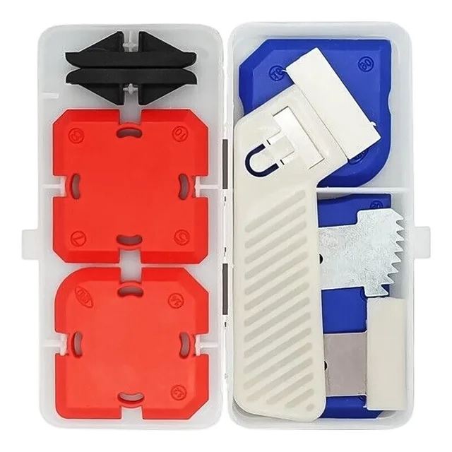 12pc Caulking Tool Kit With Silicone Sealant Finishing Tools