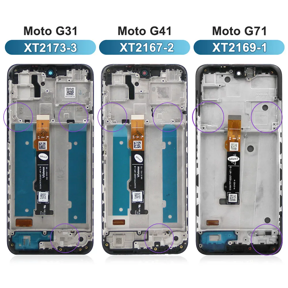 G71 G31 G41 LCD Display Screen For motorola moto G31 G41 G71 Touch Screen Digitizer Assembly Replacement lcd display screen