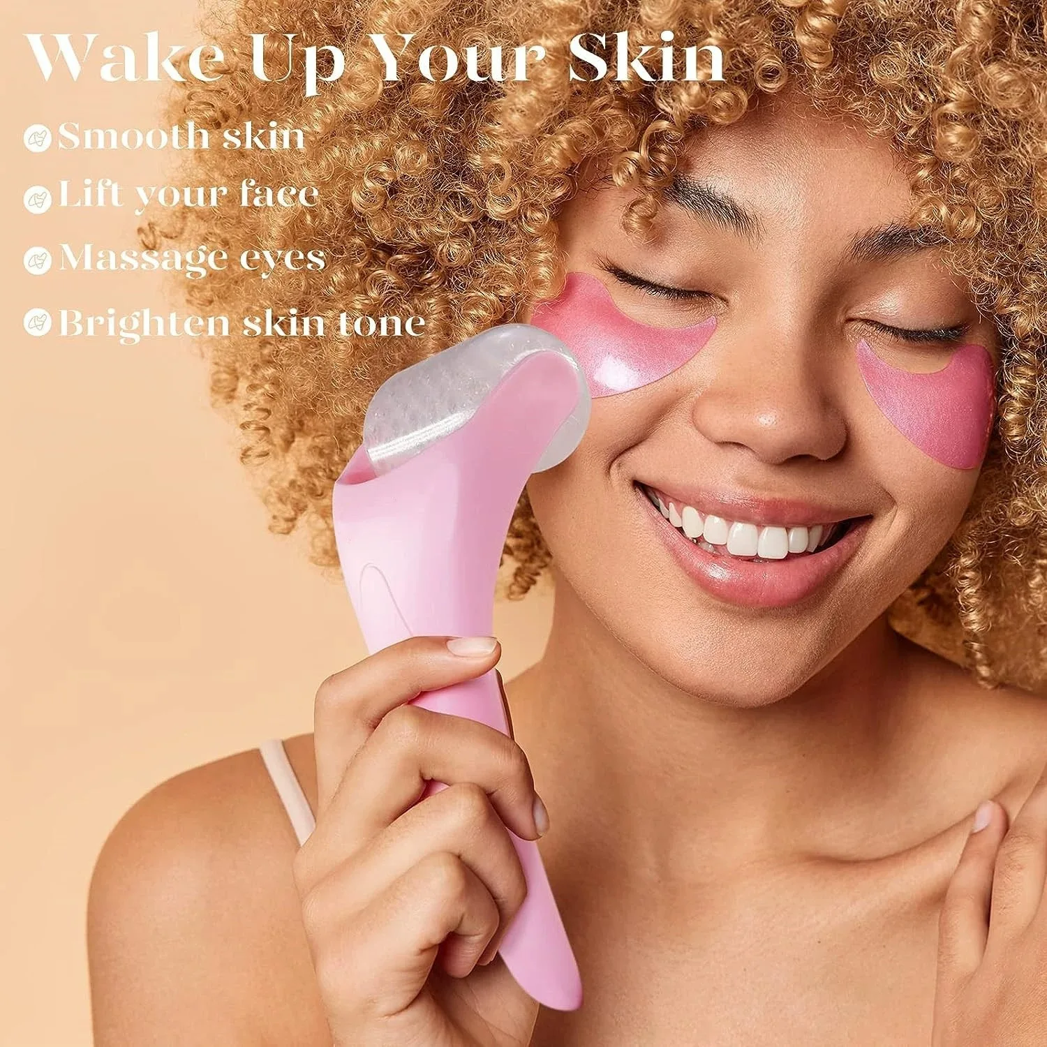 Revitalizing Facial Ice Roller: Reusable Cooling Massager for Puffiness & Dark Circles Reduction, Skin Calming Beauty Tool