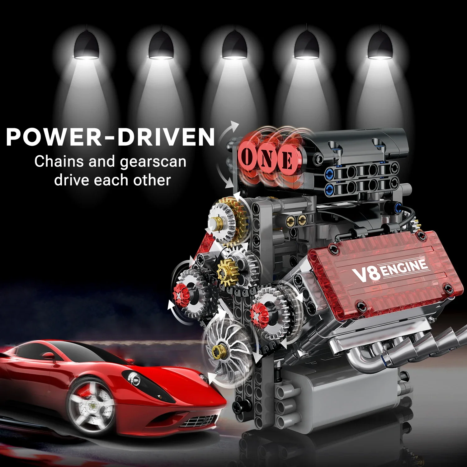 V8 Engine Building Block Kit 2