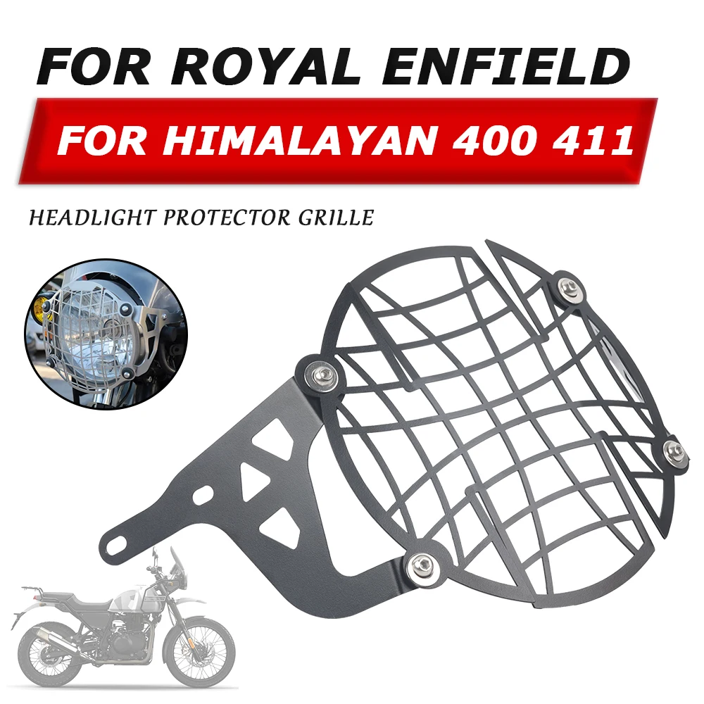 

Motorcycle Headlight Protector Grille Guard Lamp Cover Grill For Royal Enfield Himalayan 411 400 2018 2019 2020 2021 Accessories