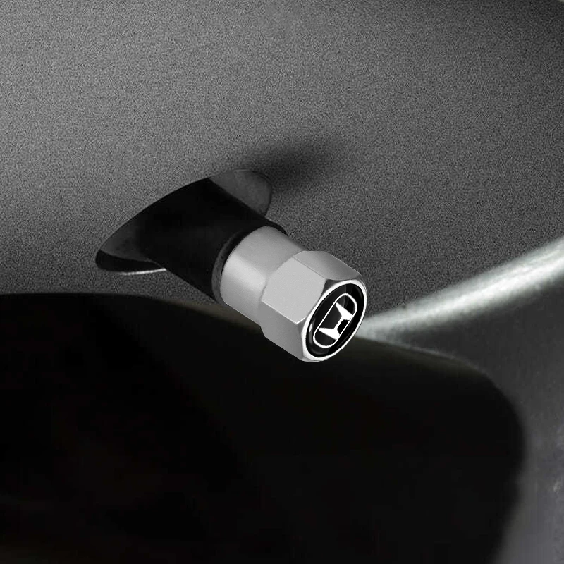 New 4Pcs Car Wheel Tire Valve Caps Air Stem Covers Accessories For Honda Civic Fit Jazz Accord Pilot Passport CRV BRV HRV S50b1c501bf1c4b908b3b87837024246f7