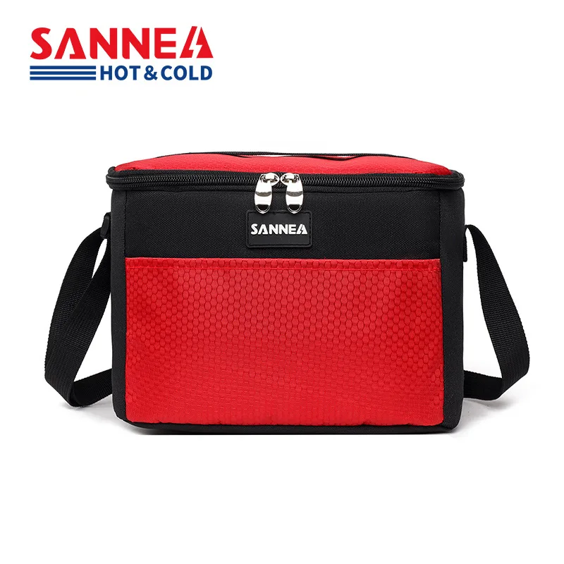 SANNE 6L Thickened Thermal Cooler Bag Classic Retro Series Waterproof Portable Lunch Bag Insulated Special Bento Bag for Work