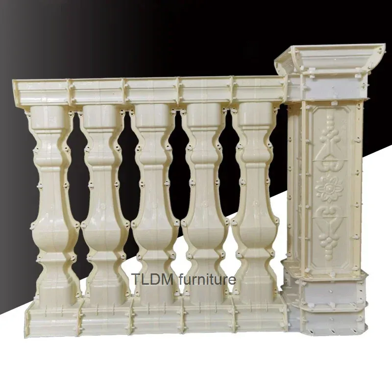 European Roman Column Mold Villa Line Handrail Balcony Guardrail Cast-in-place Vase Column Cement Railing Mold Outdoor concrete column mold concrete handrail mold