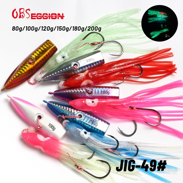 OBSESSION 80g-200g inchiku Japan Bait Saltwater Fishing Lure Metal