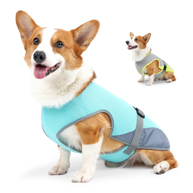 Summer Cooling Comfortable Reflective Dog Cooling Vest Breathable Mesh