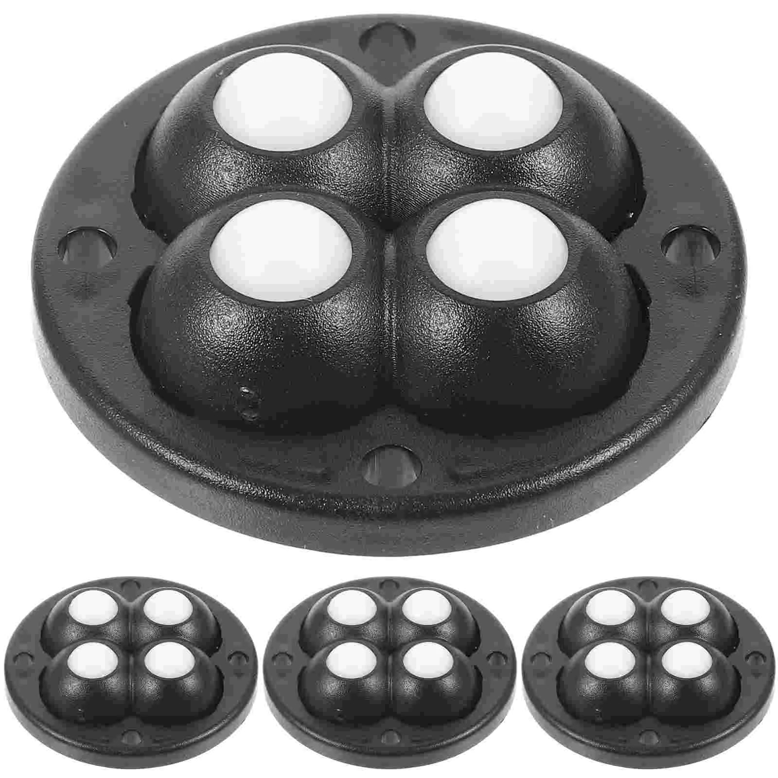 

4 Pcs Self Adhesive Casters Appliance Mini Stick on Rollers for Planters Wheels Appliances Plastic Steel
