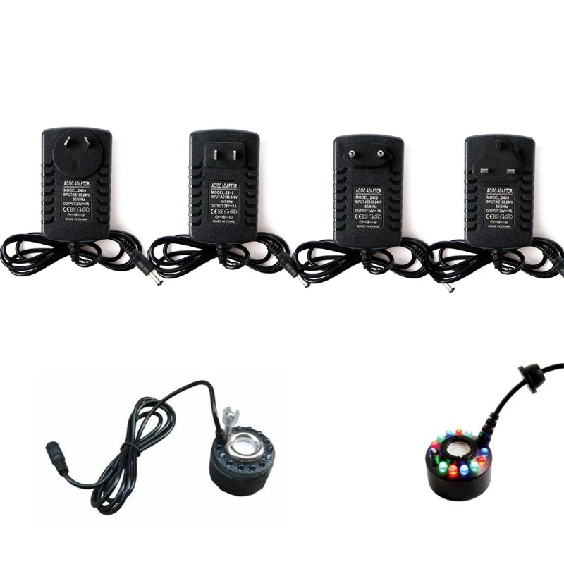 AC 100-240V To Dc 24V 1A 어댑터 US/EU/AU/UK 플러그, 초음파 미스트 메이커 N0PF 용