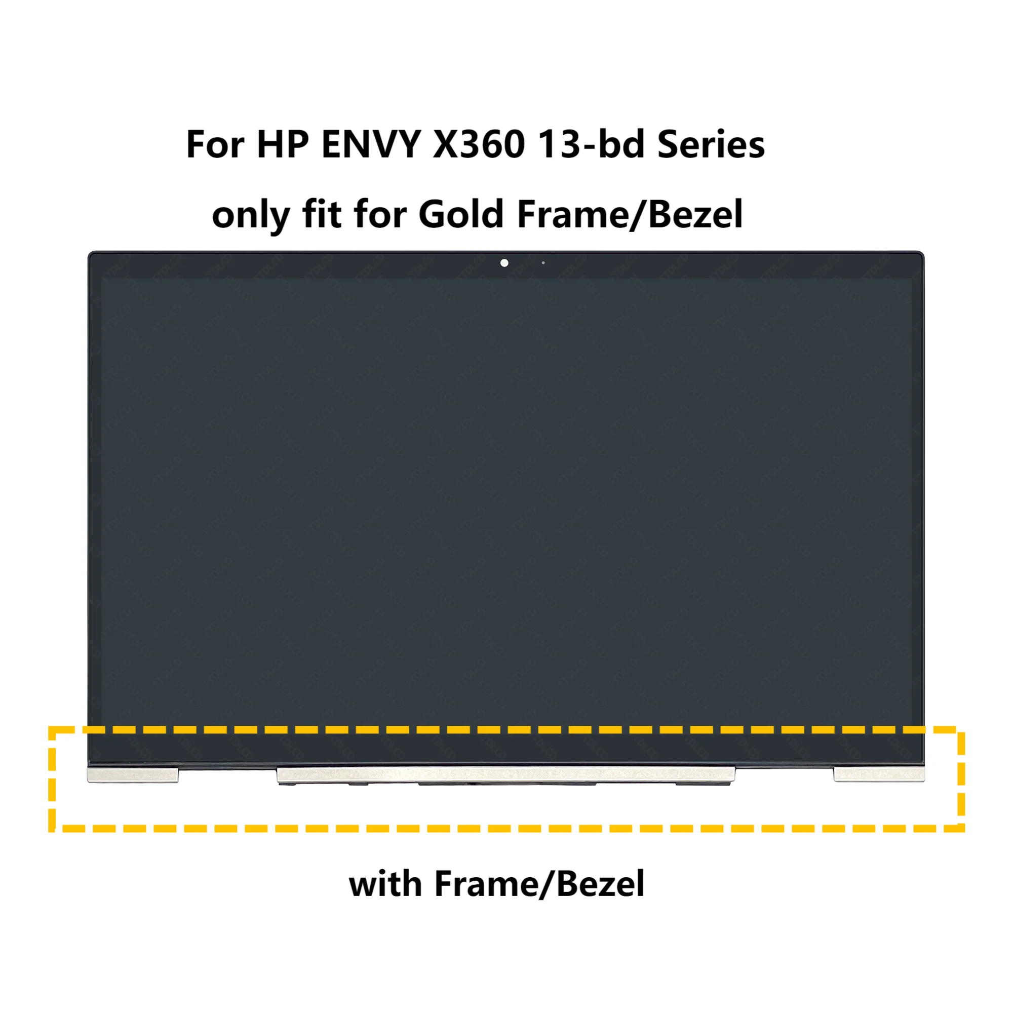 For HP ENVY X360 13-bd Series 13.3'' FHD 30 Pins Touch LCD Screen Assembly 13-bd0003TU 13m-bd0023dx NV133FHM-N5T N133HCG-GF3