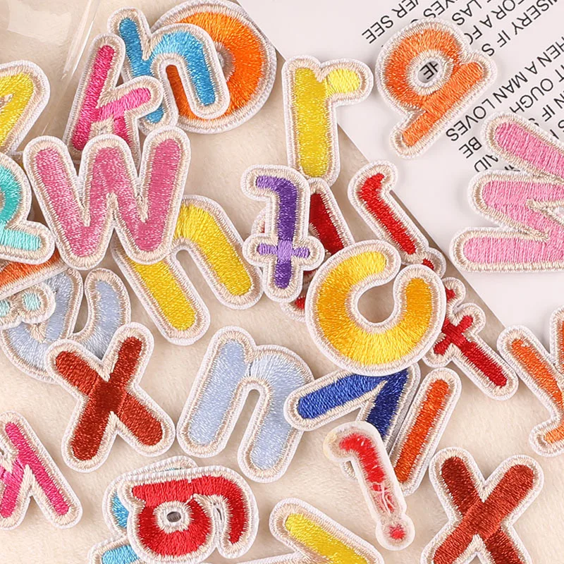 Miniblings Lettera iniziali Alfabeto Lettera ABC Hotfix Patch 5 cm M
