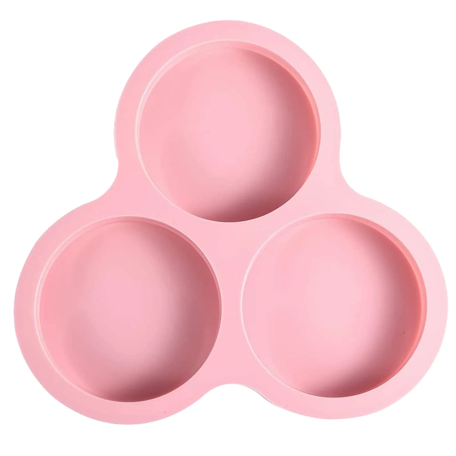 Silicone Non-Stick Egg Cooking Mold - 3-Cavity Baking Accessory