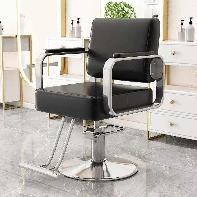Barbershop Esthetician Barber Chair Vanity Aesthetic Wheel Recliner Barber Chair Swivel Makeup Silla De Barberia Spa Furniture