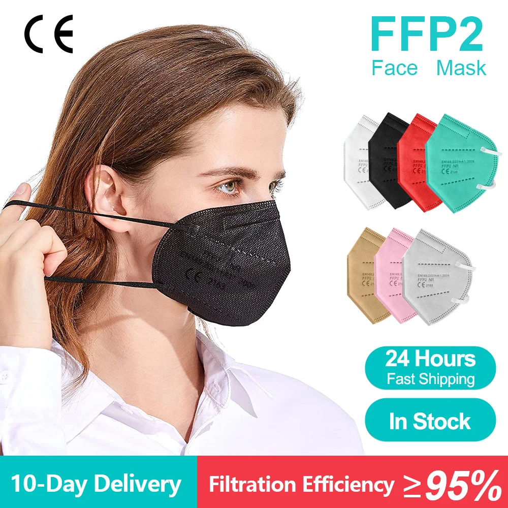 FFP2 маски KN95, маски для рыбы, подтвержденная производственная маска ffp2mask CE, респираторный фильтр, многоразовое защитное лицо