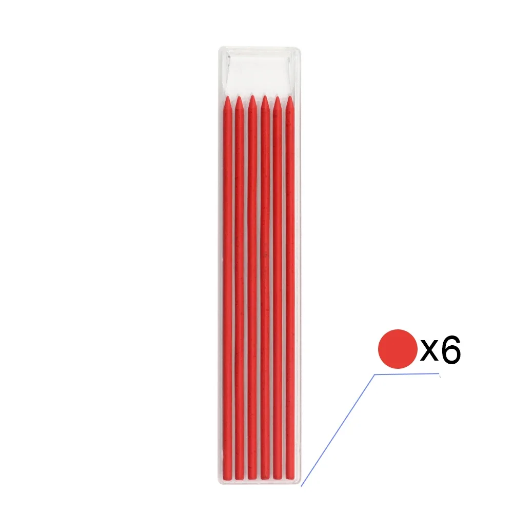 Solid Carpenter Mechanical Pencil with Built-in Sharpener for Woodworking and Construction