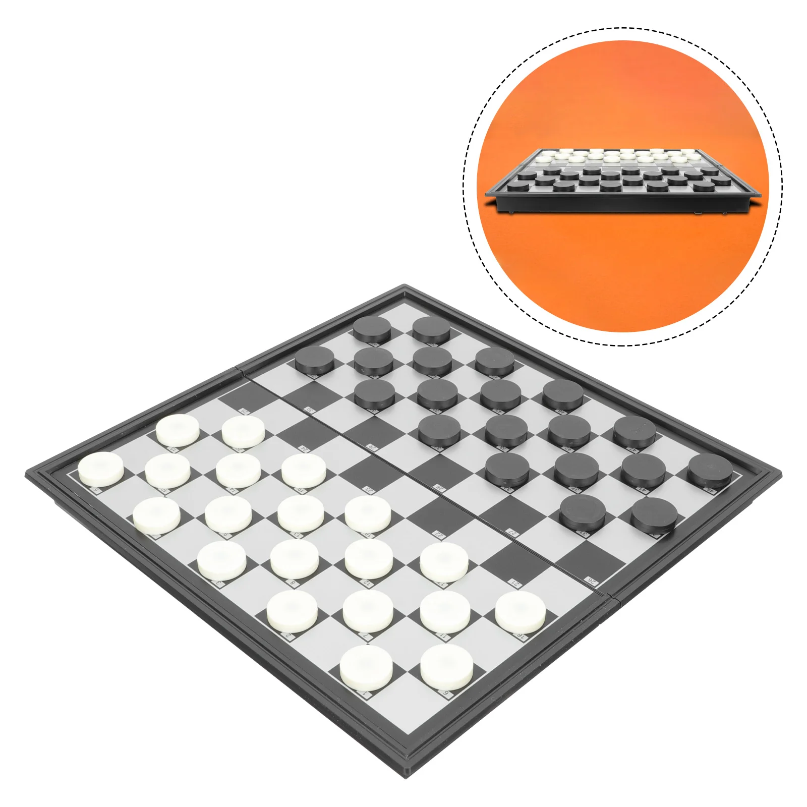 

Kidcraft Playset Jumping Board Game Checkers Training Props Hips High Impact Plastic Chess