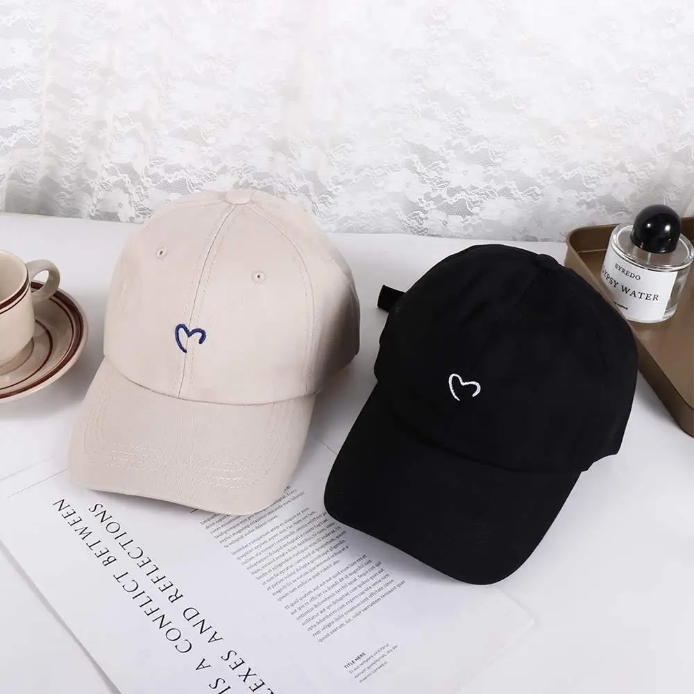 Baseball Cap Baseball Hats Baseball Caps Sun Cap DIY Style Caps Hip Hop Love Girl Baseball Caps Snapback Couple Cap Peaked Cap Heart Embroidery Baseball Sun Hat