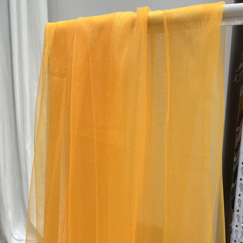 Lilac and Yellow Soft Tulle Fabric for Creative DIY Projects and Elegant Decor