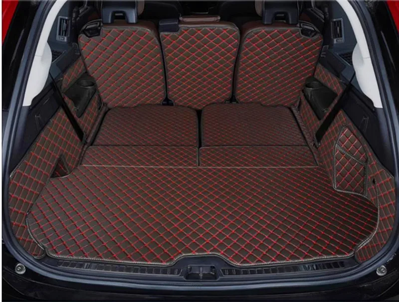 

Высокое качество! Специальные коврики для багажника автомобиля Volvo XC90 2023-2015, 7-местные водонепроницаемые коврики для багажника, бесплатная доставка