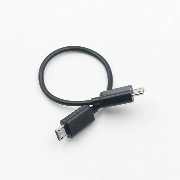 Micro USB Type B Male To Micro B Male 5 Pin Converter OTG Adapter Lead Data Cable 17cm for samsung xiaomi huawei LG zte
