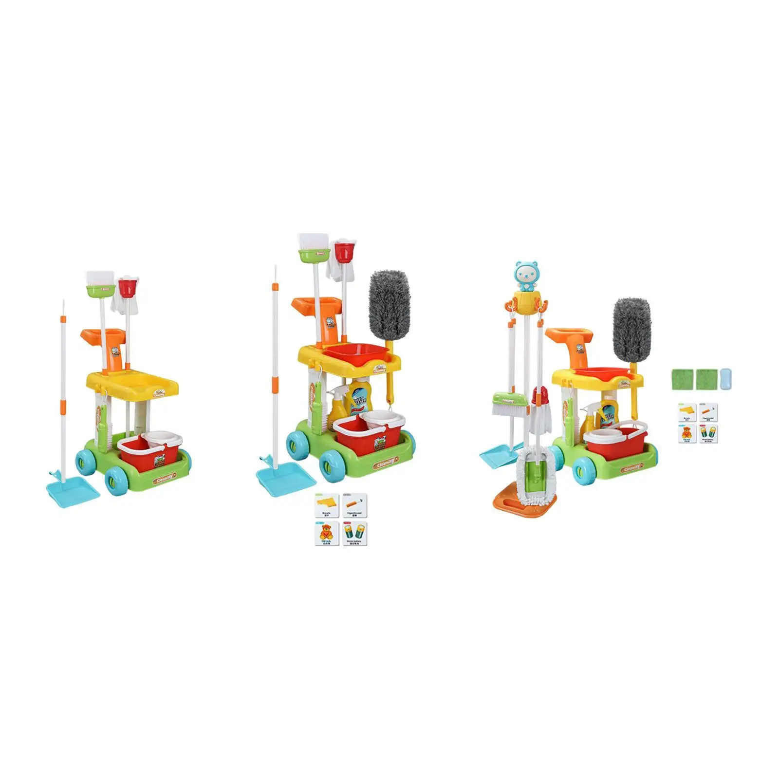 Kids Cleaning Toy Role Play Cleaning Role Play Housework Toy Sweeping for Children for Ages 3+ Years Old Children