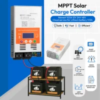 100A avec WiFi 12V 24V 48V MPPT contrôleur de Charge solaire V124 pour batterie au plomb ou batterie au Lithium 4