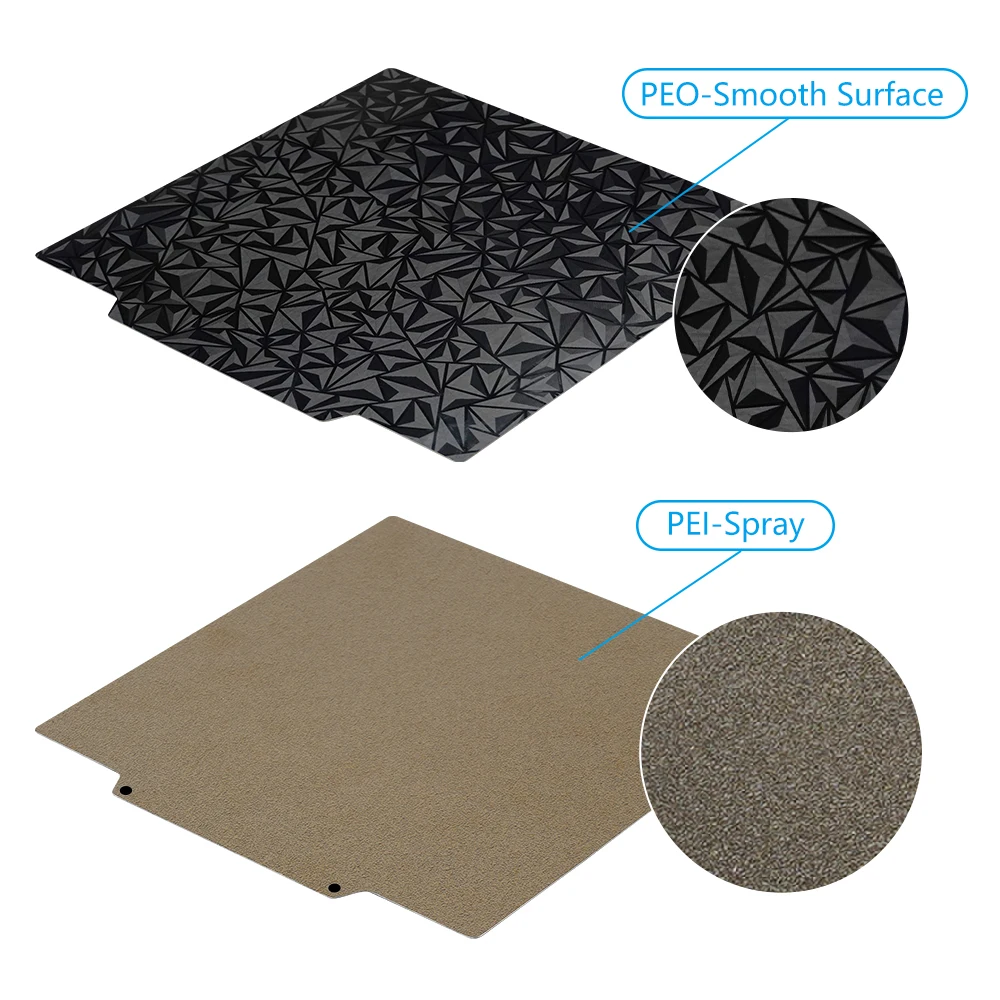 Premium PEI-Coated Magnetic Spring Steel Build Plate - Versatile Heated Bed