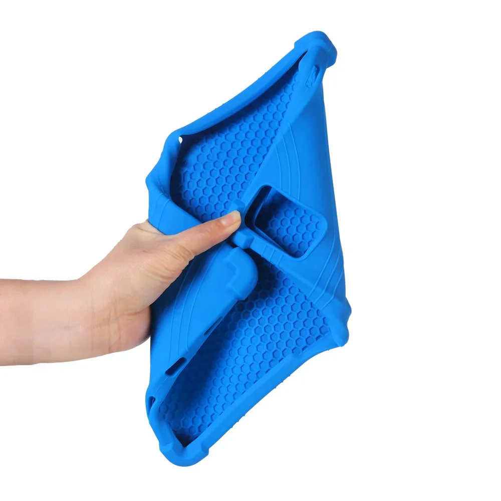 Shockproof Protective Silicone Tablet Case with Rear Kickstand