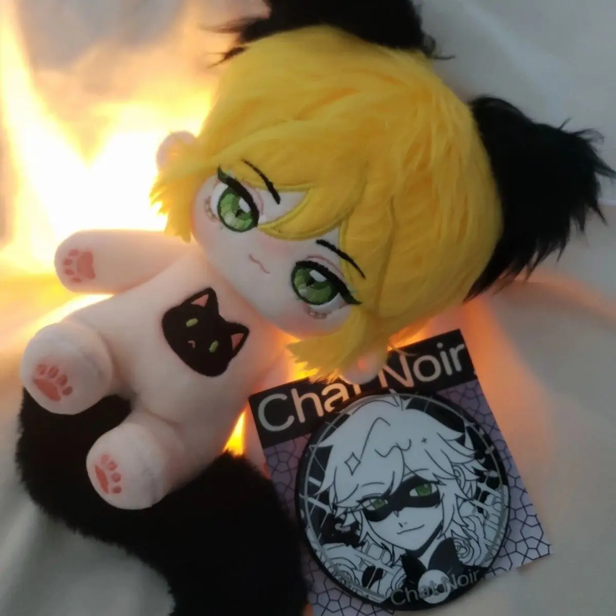 

20cm No Attribute Yellow Hair Cute Animal Monster Cosplay Plush Stuffed DollBody Cartoon Cotton Plushie Anime Birthday Gift