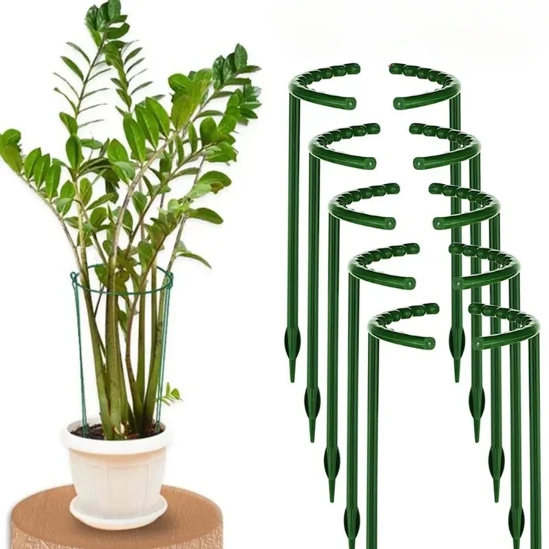 

Plastic Plant Support Pile Frame Greenhouse Arrangement Semicircle Fixed Rod Flower Plant Vine Climbing Bracket Garden Tools