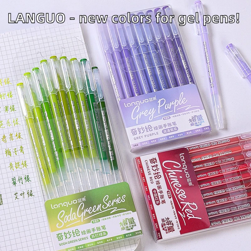 Morandi Gel Pen Set 45/9 Colors for Student Diary Scrapbook Painting DIY
