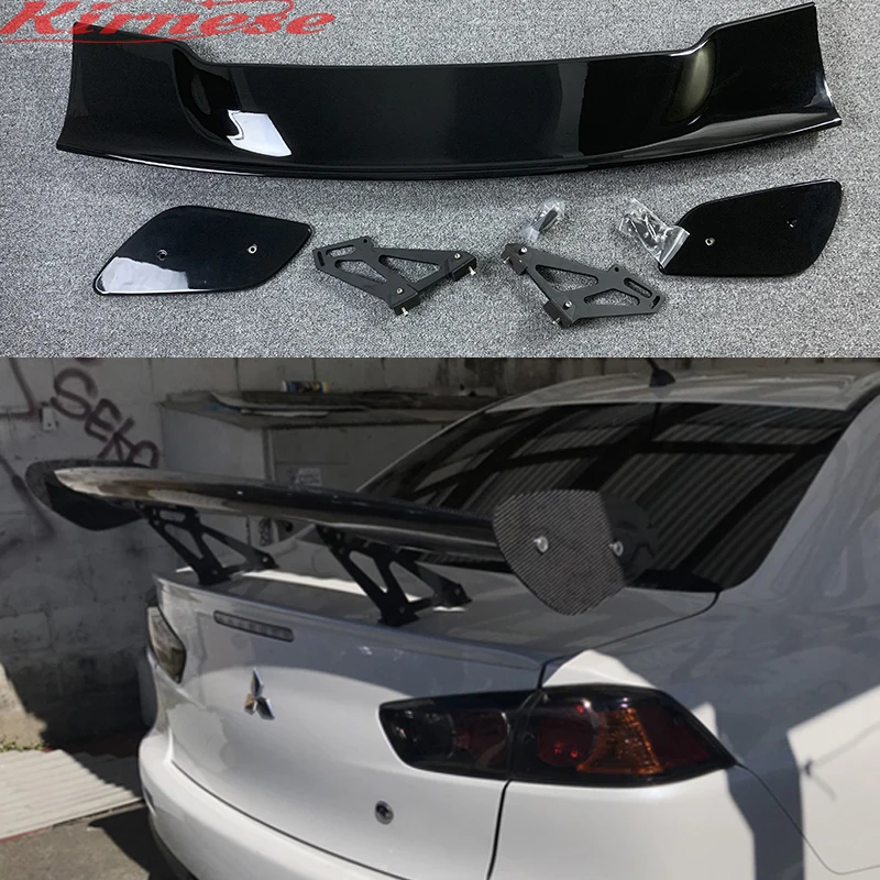 

For BMW Benz Corolla Lexus Infiniti Lancer EX Civic 4 Door Sedan GTS Style 100% Carbon Fiber Universal Rear Wing Spoiler