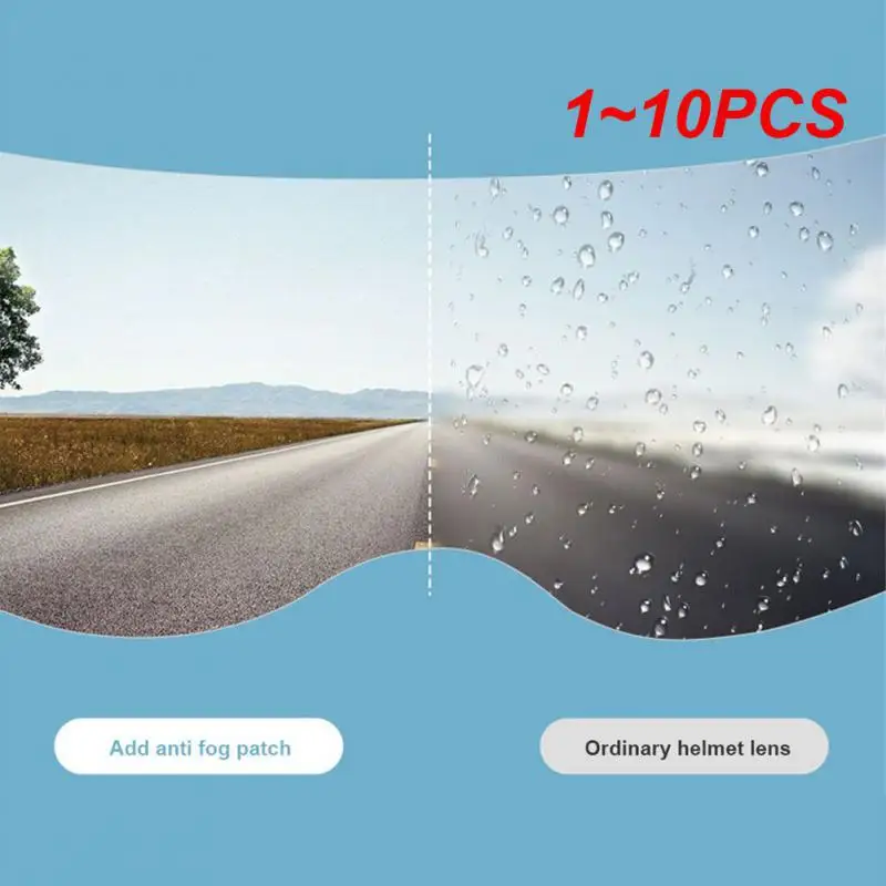 

1~10PCS Electric Vehicle Helmet Rain Film Motorcycle Helmet Anti-fog Film Transparent Film Helmets & Headwear Motorcycle